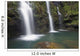 The three Waikani Falls with a clear blue pond on The Road To Hana Wall Mural