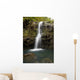 The three Waikani Falls with a clear blue pond on The Road To Hana Wall Mural