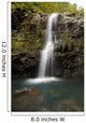 The three Waikani Falls with a clear blue pond on The Road To Hana Wall Mural