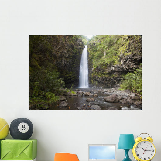 Hawaii, Maui, Alalele Falls on the Road to Hana Wall Mural