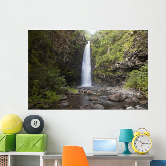 Hawaii, Maui, Alalele Falls on the Road to Hana Wall Mural