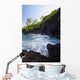 The rocky coastline of Waianapanapa showing the movement of the water Wall Mural