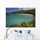 A sunny view of Hamoa Beach with clear ocean on a calm day Wall Mural