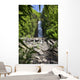 Hawaii, Maui, Hana, A waterfall surrounded by lush bamboo plants Wall Mural
