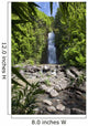 Hawaii, Maui, Hana, A waterfall surrounded by lush bamboo plants Wall Mural