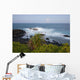 Hawaii, Maui, Hana, The moon rising over soft ocean Wall Mural
