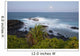 Hawaii, Maui, Hana, The moon rising over soft ocean Wall Mural