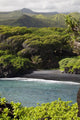 Hawaii, Maui, Hana, The Black Sand Beach of Waianapanapa Wall Mural