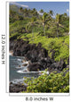 Hawaii, Maui, Hana, The Black Sand Beach of Waianapanapa Wall Mural
