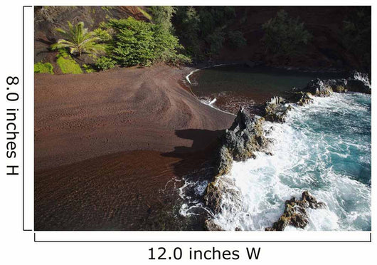 Hawaii, Maui, Kaihalulu red sand beach in Hana Wall Mural
