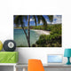 A sunny view of Hamoa Beach with clear ocean on a calm day Wall Mural