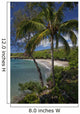A sunny view of Hamoa Beach with clear ocean on a calm day Wall Mural