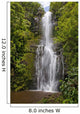 Hawaii, Maui, Wailua Falls, Large falls with lush foliage Wall Mural
