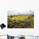Hawaii, Maui, Kula, A stone wall lines a country road Wall Mural