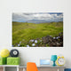 Hawaii, Maui, Kula, A stone wall lines a country road Wall Mural