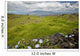 Hawaii, Maui, Kula, A stone wall lines a country road Wall Mural