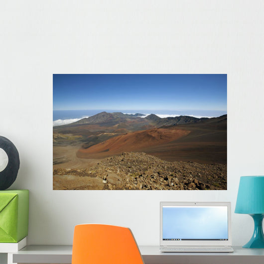 Hawaii, Maui, Haleakala Crater landscape Wall Mural