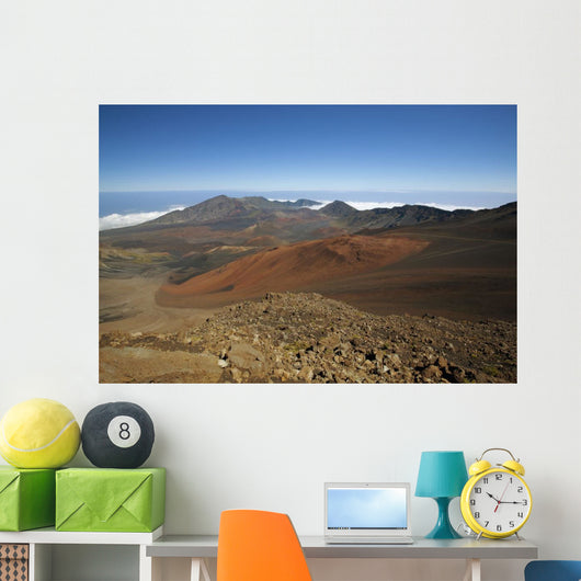 Hawaii, Maui, Haleakala Crater landscape Wall Mural