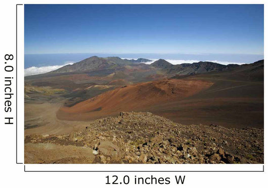 Hawaii, Maui, Haleakala Crater landscape Wall Mural