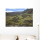 Hawaii, Maui, Haleakala, The hiking trail through the Volcanic Crater Wall Mural