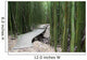 Trail through bamboo forest on the Pipiwai trail Wall Mural