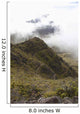 Hawaii, Maui, Haleakala Switchbacks through clouds Wall Mural
