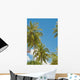 Thailand, Phuket, Vibrant palm trees and clear blue sky Wall Mural