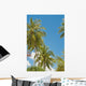 Thailand, Phuket, Vibrant palm trees and clear blue sky Wall Mural