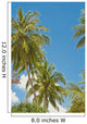 Thailand, Phuket, Vibrant palm trees and clear blue sky Wall Mural