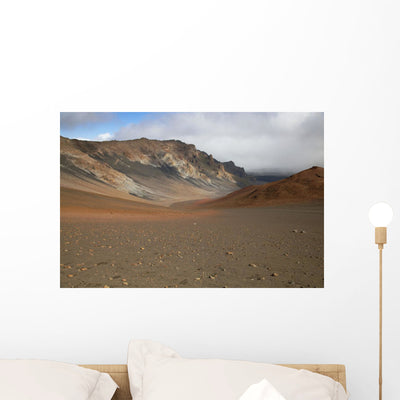 Hawaii Maui Haleakala Sweeping Wall Mural shown on a wall