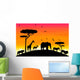 Safari Acacia Animal Wall Mural