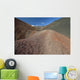 The long trail through colorful lava rock and blue sky Wall Mural