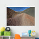 The long trail through colorful lava rock and blue sky Wall Mural