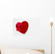 Valentines heart-shaped candy box against white background Wall Mural