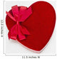 Valentines heart-shaped candy box against white background Wall Mural