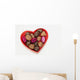 Valentines Heart-shaped Tray with Wall Decal