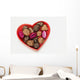 Valentines Heart-shaped Tray with Wall Decal