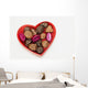 Valentines Heart-shaped Tray with Wall Decal