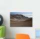 Mountain and dirt on the crater's floor Wall Mural