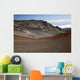 Mountain and dirt on the crater's floor Wall Mural