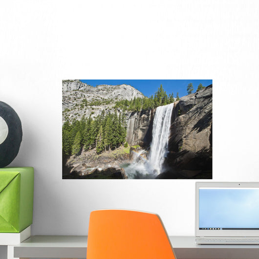 View of Vernal Falls from the Mist Trail Wall Mural
