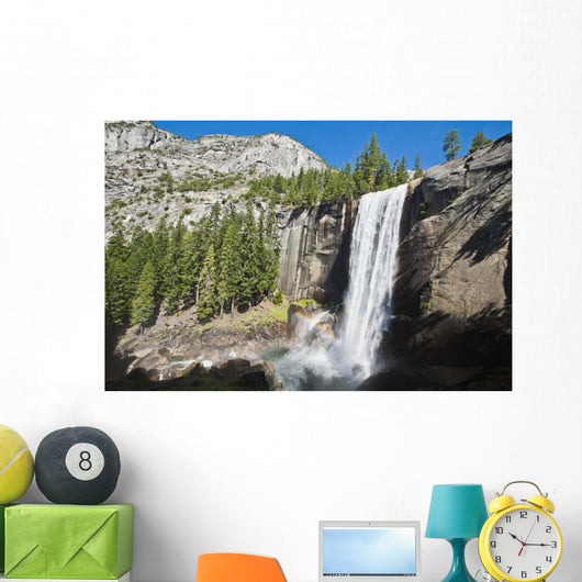 View of Vernal Falls from the Mist Trail Wall Mural