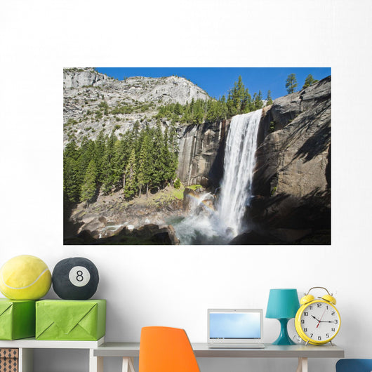 View of Vernal Falls from the Mist Trail Wall Mural