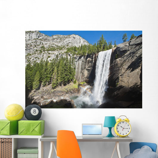 View of Vernal Falls from the Mist Trail Wall Mural