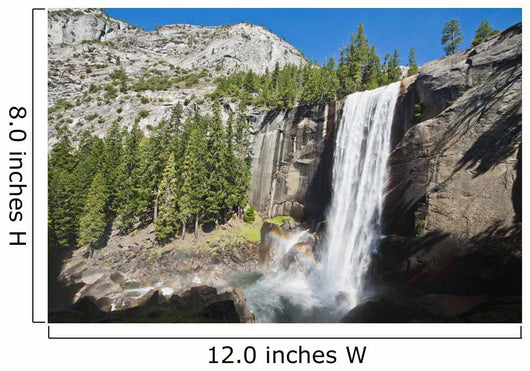 View of Vernal Falls from the Mist Trail Wall Mural
