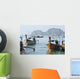 Mountains in distance Wall Mural