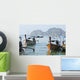 Mountains in distance Wall Mural