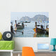 Mountains in distance Wall Mural