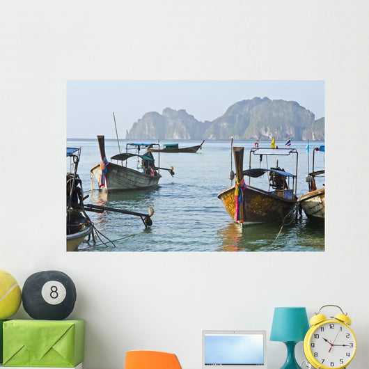 Mountains in distance Wall Mural