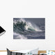 Hawaii, Big powerful wave break Wall Mural